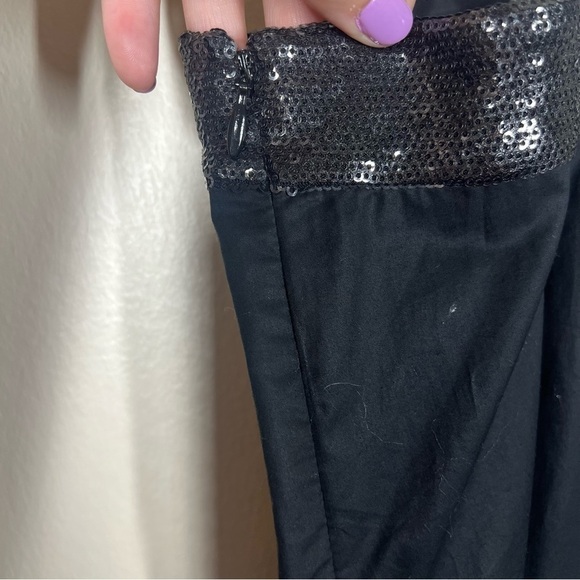 Theory Womens Tressia S Sleeveless Black Sequin Tank Top Size Large NWT - Picture 9 of 9